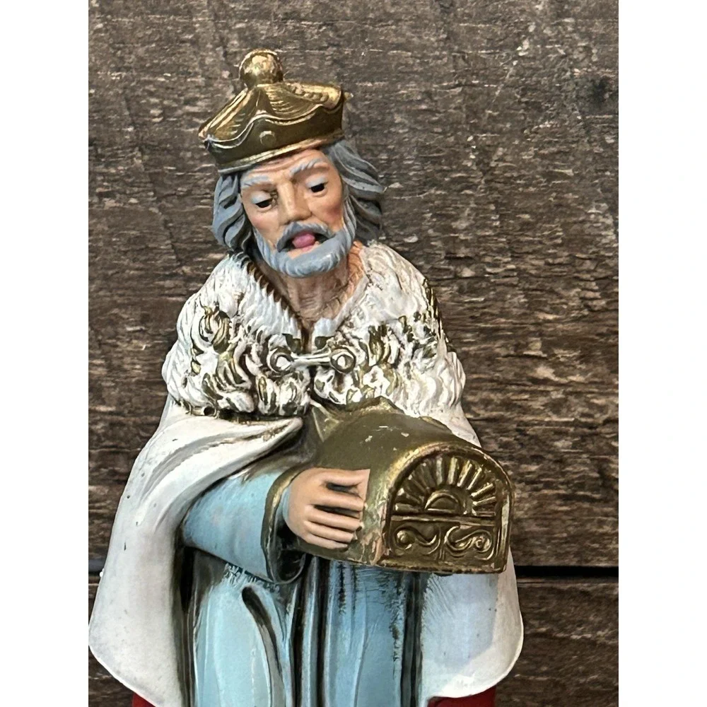 Vintage Italy Nativity STANDING KING WISE MAN Plastic Figure #605‎ Replacement